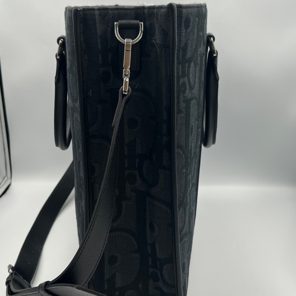 Pre Owned Christian Dior East -West Tote Bag - Shop Prestige Christian Dior East West Maxi Tote Bag Dior Oblique Black Pre-Owned